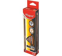Maped - 12 lápices Black'Peps Jumbo HB - Medio
