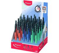 Maped - 24 lápices con mina automática, capuchón protector antirrot