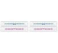 Maped 245301 STUDY FANCY - Regla resistente a golpes, 15 cm, múltiples colores (Paquete de 2)