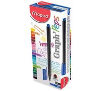 Maped 749120 gráfico Peps - Bolígrafo de tinta Marshmallow, color MARINA. Caja de 12 unidades