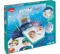 Maped Avatar Estudio Caja de Luz Creativa - Set de Manualidades para Niños con Luz LED y 36 Plantillas para Calcar y Colorear - Fomenta la Motricidad y Creatividad - Ideal para Dibujar Avatares
