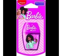 MAPED Barbie: Sacapuntas con depósito Shaker, un solo agujero.