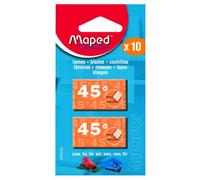 MAPED Blíster de 10 cuchillas de repuesto para MatCutter 45 Grados