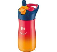 Maped Botella de agua Concept Kids – Acero inoxidable 430 ml, rosa, fácil apertura con botón y asa