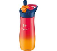 Maped - Botella de Agua - Colección Concept Kids - Botella de Acero Inoxidable de 580 ml - Color Rosa - Fácil de Abrir con Botón de Bloqueo - Incluye un Asa - Limpieza Sencilla