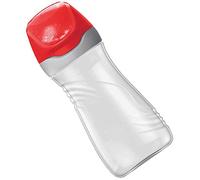 Maped - Botella de Agua - Colección Origins Familia - Botella de Plástico de 430 ml - Color Rojo - Fácil de Abrir - Sistema Antigoteo y Antiderrames - Limpieza Sencilla