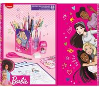 Maped Caja multiproducto con diseño Barbie - Ideal para Niños Creativos - Incluye Material Escolar de Calidad