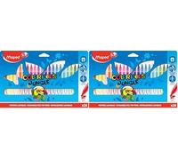 Maped Color' Peps Jungle - Rotuladores de Colores (24 Unidades) (Paquete de 2)