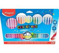 Maped Color' Peps Long Life - Pack de 18 rotuladores con estuche de cartón