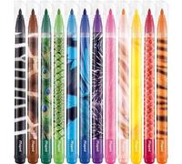 MAPED: Color'Peps Animals - set de rotuladores lavables, 12 unidades