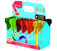 Maped color'peps infinity jumbo - formato escolar de 72 lápices de co
