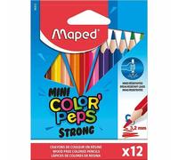 Maped Color'Peps Strong Mini - Lápices de colores ergonómicos triangulares, mina
