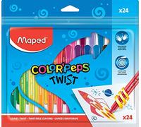 Maped Color'Peps Twist - Crayones para colorear (paquete de 24)