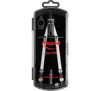Maped – Compás N1 421 con bigotera y tornillo micrométrico, 30 cm, incluye mina, adaptador y tuerca
