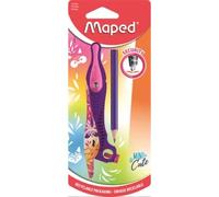 Maped: Compás Mini Cute, con lápiz y adaptador - azul