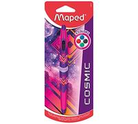 Maped Cosmic Twin Tip - Bolígrafo con 4 colores (diseño rosa)