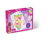 Maped Lápices acuarelables Barbie Aqua Art – 18 colores, pincel, diseños A4 metalizados desde 6 años