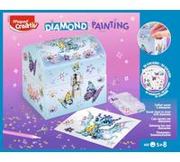 Maped Creativ - Caja secreta, diseño de diamantes, kit creativo para niños para decorar una caja secreta con diamantes brillantes, actividad relajante y creativa, a partir de 5 años