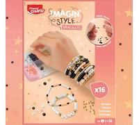 Maped Creativ Imagin'Style Pulseras Glam - Kit de Joyas DIY para Niños +7 Años, Crea Pulseras de Perlas de Moda con Estuche de Diseño, Actividad Creativa y Chic de Bisutería Personalizada