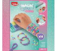 Maped Creativ Imagin'Style Pulseras - Kit DIY de Bisutería para Niños +5 Años, Crea Pulseras Trenzadas y con Cuentas de Colores, Actividad Creativa de Coordinación y Diseño de Joyas