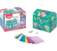 Maped CREATIV - Juego de manualidades y diseño SECRET MOSAICS - Caja para guardar secretos o joyas con piedras de mosaico autoadhesivas, multicolor