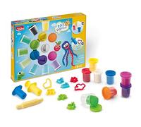 Maped Creativ Pat'Dough - Pasta de modelar para niños, 20 macetas de pasta de modelar y 12 accesorios, 20 macetas de 56 g, colores arco iris