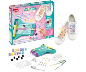 Maped CREATIV - Shoelace Factory | Kit de Personalización de Cordones con Pintura y Charms, Juego de Manualidades Infantiles