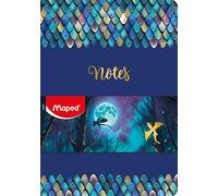 Maped - Cuaderno Dragón A5-80 páginas a rayas, compacto y práctico