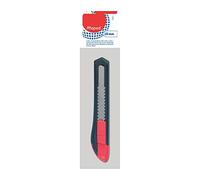Maped - Cúter Profesional Start para Diestro - Diseño Rojo y Negro - Bloqueo Manual de la Cuchilla - Corta Cuchillas Integrado - Precisión de 18 mm