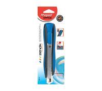 Maped - Cúter Profesional - Zenoa Sensitiv - Cúter para Diestro - Diseño Azul y Negro - Bloqueo Automático de la Cuchilla - Corta Cuchillas Integrado - Cúter de Precisión de 18 mm