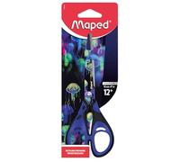 Maped Deepsea Paradise - Tijeras de 16 cm, anillos cómodos con revestimiento suave, cuchillas de acero inoxidable, tijeras escolares a partir de 12 años, para colegio y escuela secundaria