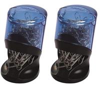 Maped - Dispensador de Clips - Essentials Green - Incluye 100 Clips de Oficina - BAse Antideslizante - Extremo Imantado para No Perderlos - Diseño Compacto (Paquete de 2)