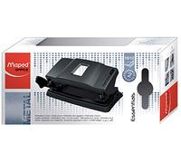 Maped Essentials - Perforador de Papel, 2 Agujeros, Negro