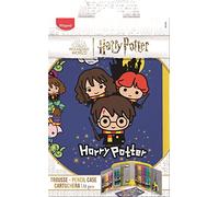 Maped - Estuche Escolar - Colección Harry Potter - Incluye 12 Rotuladores de Colores, 12 Lápices de Colores, 1 Tijeras Infantiles, 2 Lápices de Grafito, 1 Goma de Borrar y 1 Sacapuntas