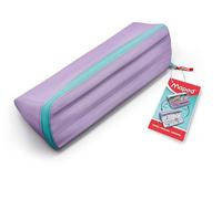 Maped - Estuche Escolar con Apertura XXL - Estuche Personalizable Reversible, con 1 Lado para Colorear - Gran Apertura práctica - Estuche Triangular de 22 x 6 cm - Estuche Pastel Morado con Purpurina