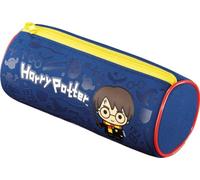 Maped - Estuche escolar de Harry Potter KIDS - Tacto suave - Estuche escolar formato tubo - Tejido de neopreno antidesgarros - Cremallera de metal sólido - Licencia oficial Harry Potter 934801 azul