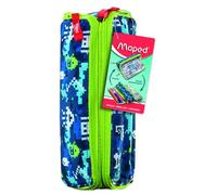 Maped - Estuche Escolar Doble Compartimento - Pixel Blue - Funcional y Elegante