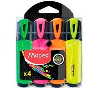 Maped fluo'peps marcador 4 pieza(s) punta de cincel colores surtidos