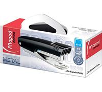 Maped Grapadora Essentials Metal Pocket nº10 – Compacta negra, quita grapas integrado, 40 mm