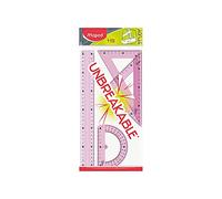 Maped Juego de diseño de 4 piezas con línea de 30 cm, irrompible