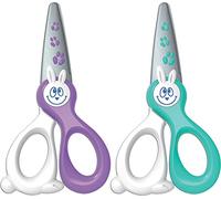 Maped Kidi Cut - Tijeras para manualidades (12 cm, 2 unidades), color morado y verde menta