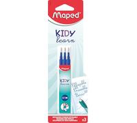 Maped Kidy Learn Magic - Recambio de Tinta para Bolígrafo Borrable, Repuesto de Escritura Fluida y Punta Fina, Suministro Escolar Esencial para Niños y Fácil Recarga