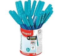 MAPED Kidy Learn, Pack De 20 Lápices Para Niños Con Agarre Ergonómico, HB#2 Para Escritura Cómoda Y Fluida, Lapiceros Infantiles Recomendados Por Profesores, Diseño Antideslizante Para Mejor Control