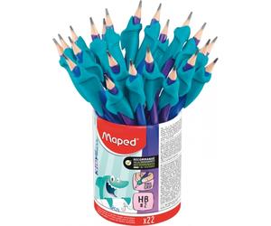 Maped kidy lern bote de 22 lapices de grafito 2hb con guia de lapiz pa