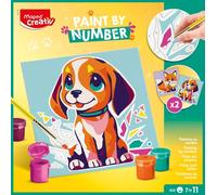 MAPED Kit De Pintura Por Números Para Niños, Set Creativo Con Lienzos, Pinturas Y Pincel, Actividad Artística Educativa Para Desarrollar Habilidades, Ideal Para Manualidades Infantiles