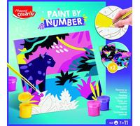 MAPED Kit De Pintura Por Números Para Niños, Set Creativo Con Lienzos, Pinturas Y Pincel, Actividad Artística Educativa Para Desarrollar Habilidades, Ideal Para Manualidades Infantiles