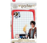 Maped - Kit de pizarra blanca de doble cara + 1 soporte de accesorios + 1 cepillo + 1 fieltro borrable en seco negro - pizarra flexible irrompible, diseño oficial de Harry Potter