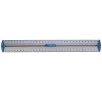 Maped M120130 - Regla de aluminio (30 cm, doble numeración y protección en los extremos)