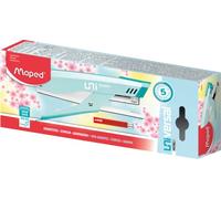 Maped - Material de Oficina - Grapadora Univ Metal de Pinza - Capacidad de Grapado Simultáneo 20/25 Hojas - Diseño en Color Azul Pastel - Con Función de Quitagrapas
