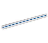 Maped - Material Escolar - Escalas de Reducción - 1:100, 1:200, 1:250, 1:300, 1:400, 1:500 - Estuche Irrompible - Diseño Triangular - Ideal para Trazados y Mapas